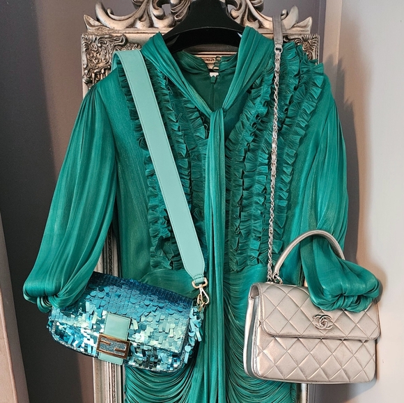 Costarellos Tiered Gown - Picture 6 of 6